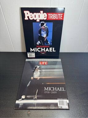 Michael Jackson Magazine Lot - Life Commemorative & People Tribute w/ Poster